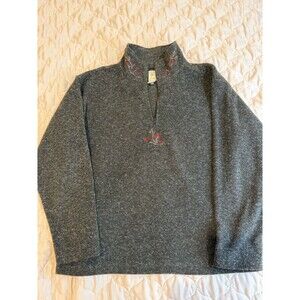 Vintage Victoria's Secret Country Fleece Pullover Cozy  Lounge Top L